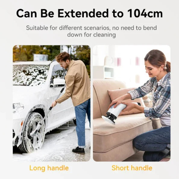 Rechargeable Electric Scrubber | Cordless Brush for Bathroom & Kitchen Cleaning