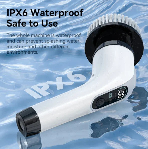 Rechargeable Electric Scrubber | Cordless Brush for Bathroom & Kitchen Cleaning