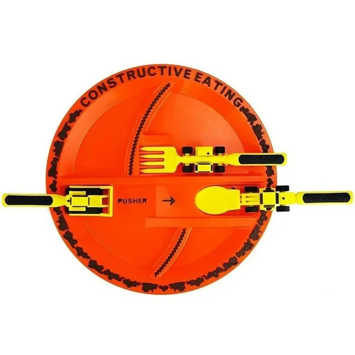 Kids Construction Eating Set | Fun Toddler Utensil Combo for Meals