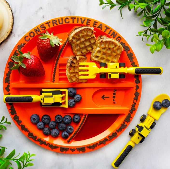Kids Construction Eating Set | Fun Toddler Utensil Combo for Meals