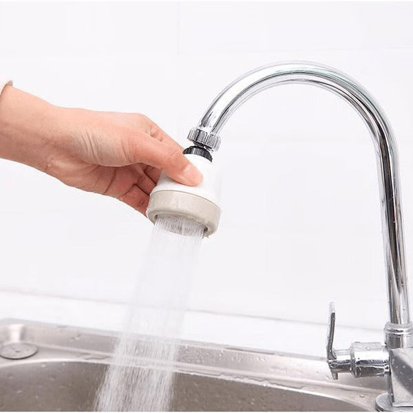 Rotating Faucet Attachment | 3-Spray Mode Aerator & Splash Guard