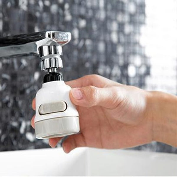 Rotating Faucet Attachment | 3-Spray Mode Aerator & Splash Guard