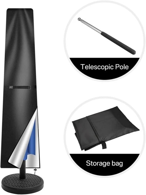 Waterproof Outdoor Parasol Cover | UV Patio Umbrella Storage Bag