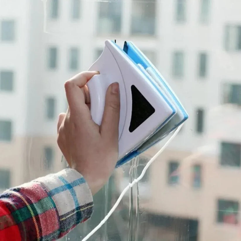 Dual-Sided Magnetic Window Cleaner | Easy Glass Cleaning Both Sides