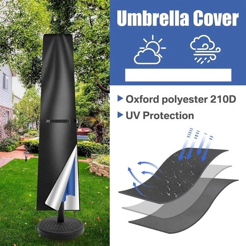 Waterproof Outdoor Parasol Cover | UV Patio Umbrella Storage Bag