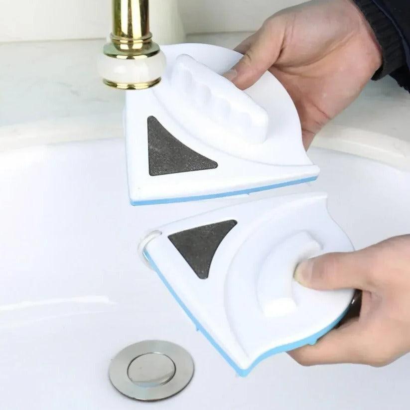 Dual-Sided Magnetic Window Cleaner | Easy Glass Cleaning Both Sides