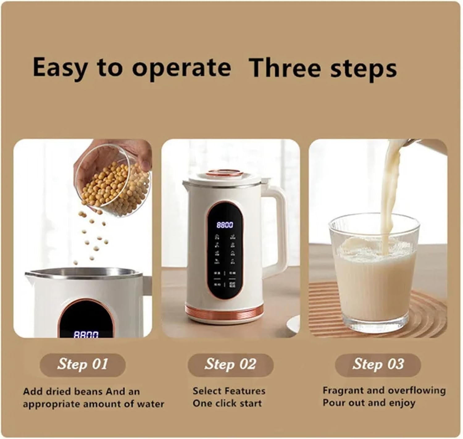 Nut Milk Maker | Electric Blender for Homemade Oat and Almond Milk