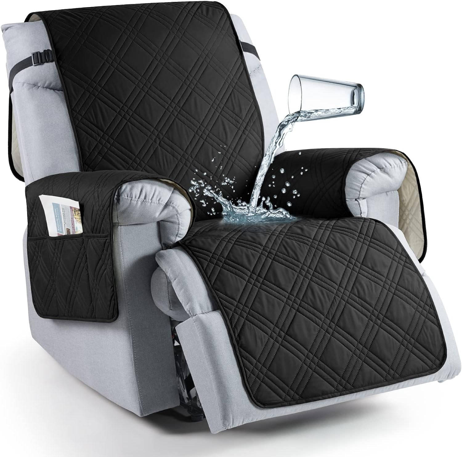 Waterproof Recliner Chair Cover | Stretch Slipcover, Pet-Friendly