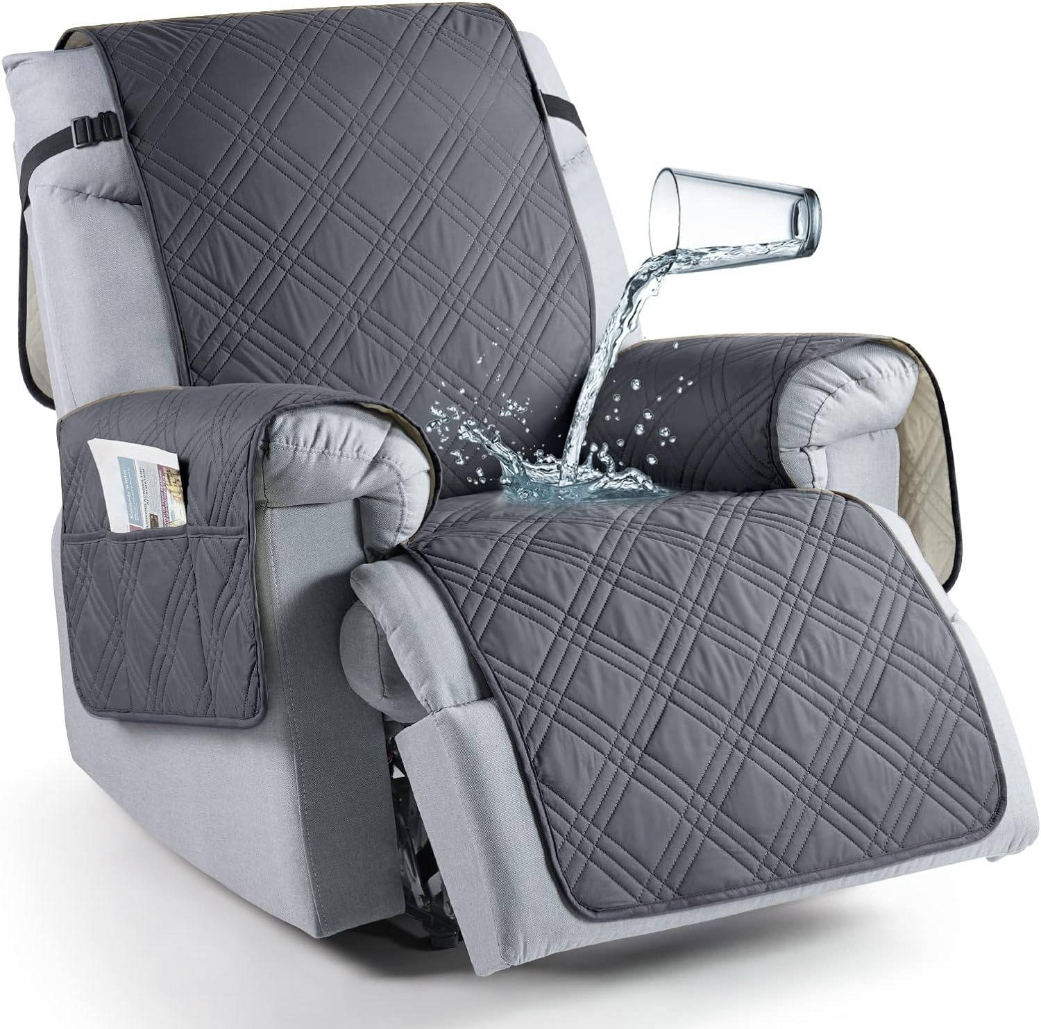 Waterproof Recliner Chair Cover | Stretch Slipcover, Pet-Friendly