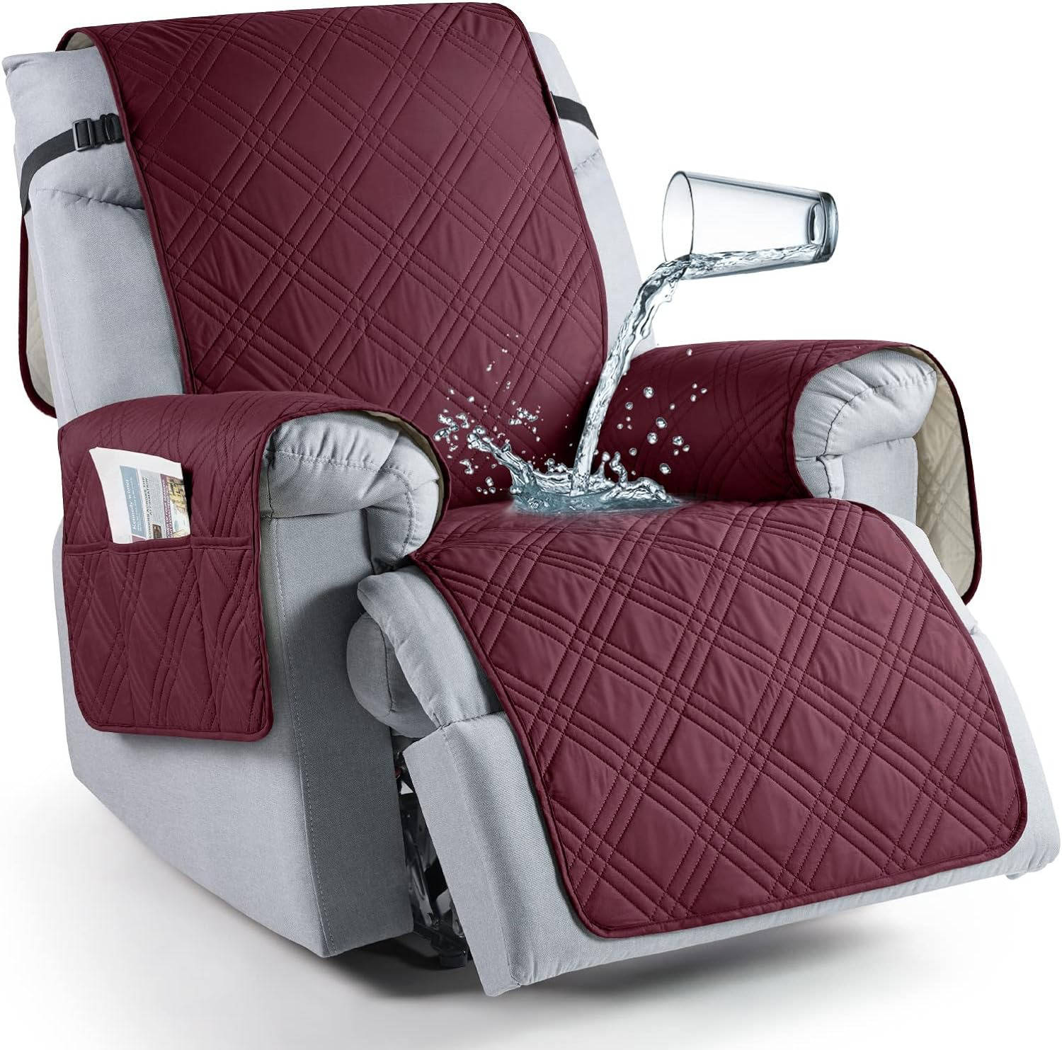 Waterproof Recliner Chair Cover | Stretch Slipcover, Pet-Friendly