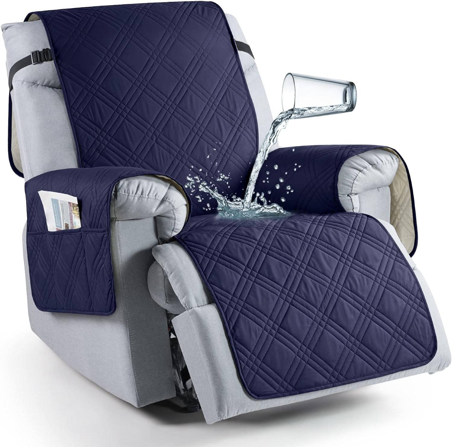 Waterproof Recliner Chair Cover | Stretch Slipcover, Pet-Friendly