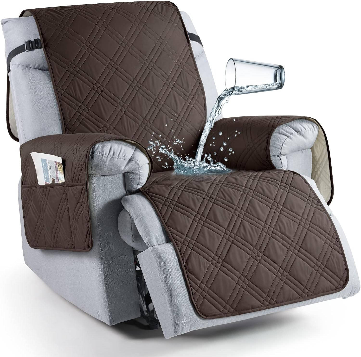 Waterproof Recliner Chair Cover | Stretch Slipcover, Pet-Friendly