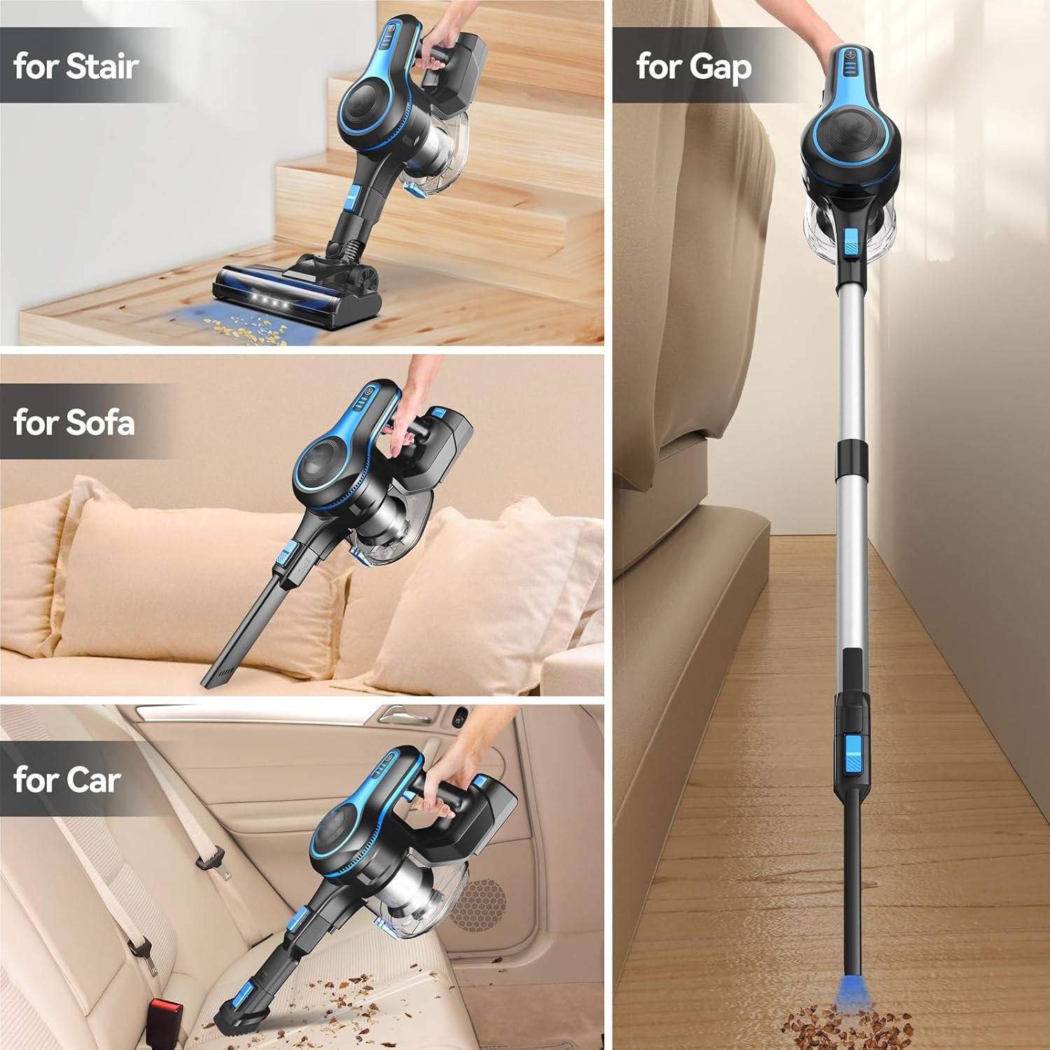 Cordless Home Vacuum Cleaner | Lightweight Stick Vac for All Floors