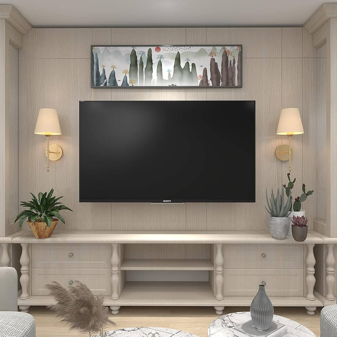 Battery Operated Wall Sconces | Wireless LED Wall Lights No Wiring