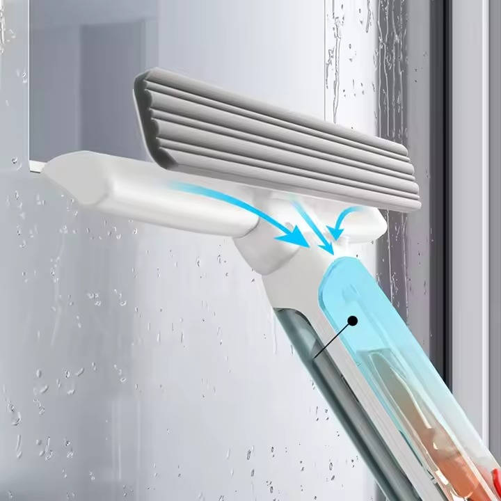 Telescopic Window Cleaner | Long Handle Squeegee & Wash Tool