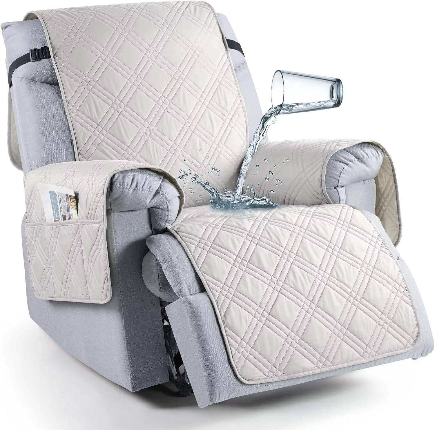 Waterproof Recliner Chair Cover | Stretch Slipcover, Pet-Friendly