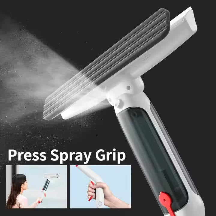 Telescopic Window Cleaner | Long Handle Squeegee & Wash Tool