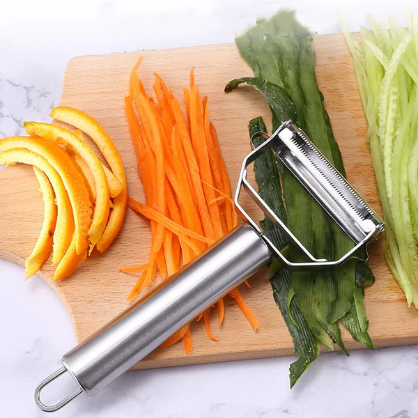 Dual-Blade Peeler | Vegetable & Fruit Slicer for Fast Food Prep
