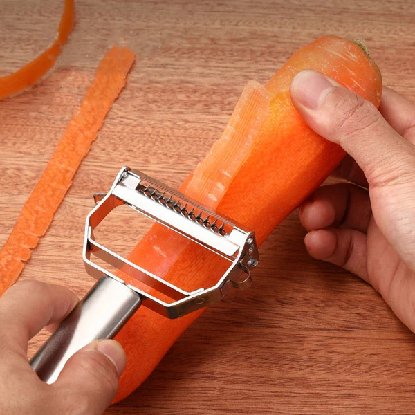 Dual-Blade Peeler | Vegetable & Fruit Slicer for Fast Food Prep