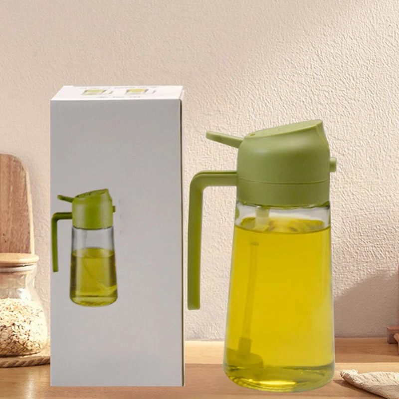 2-in-1 Glass Oil Sprayer & Dispenser | Kitchen Mister Bottle