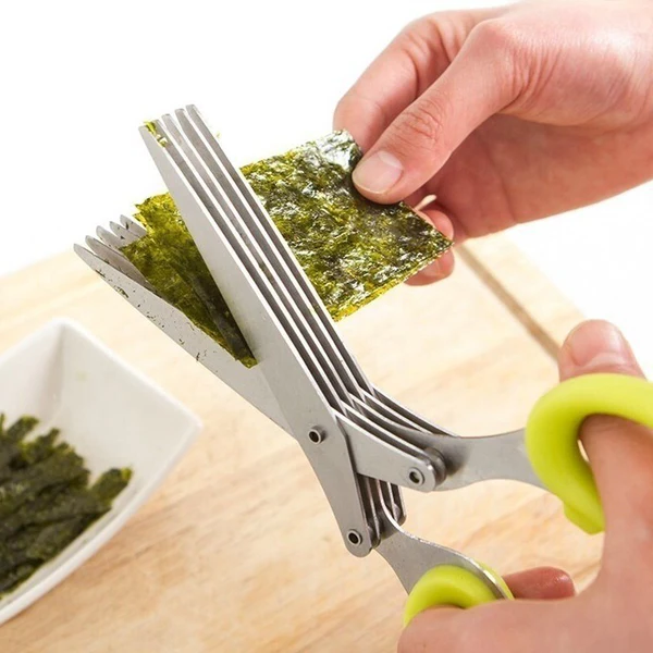 5-Blade Salad Scissors | Kitchen Herb & Salad Cutting Shears