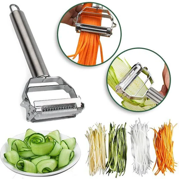 Dual-Blade Peeler | Vegetable & Fruit Slicer for Fast Food Prep