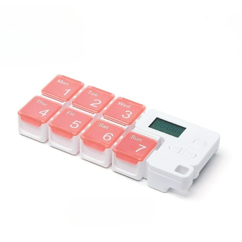Smart Weekly Pill Organizer | Electronic 7-Day Medication Dispenser