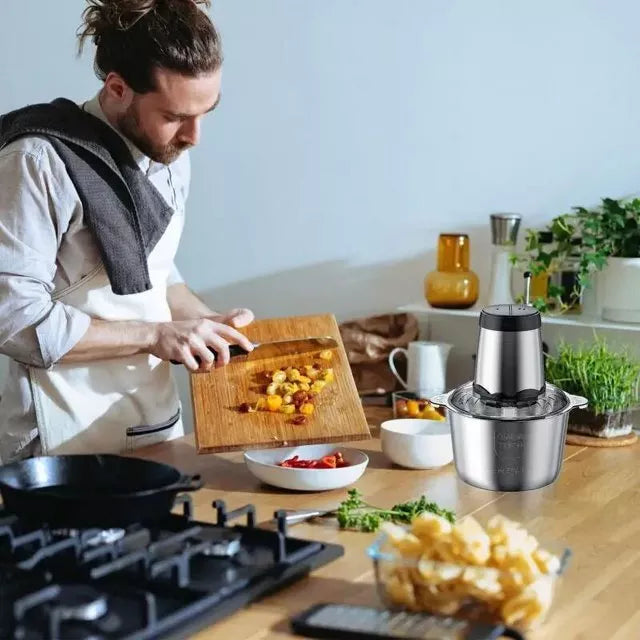 2L Food Chopper | Large Capacity Electric Vegetable Chopper & Blender