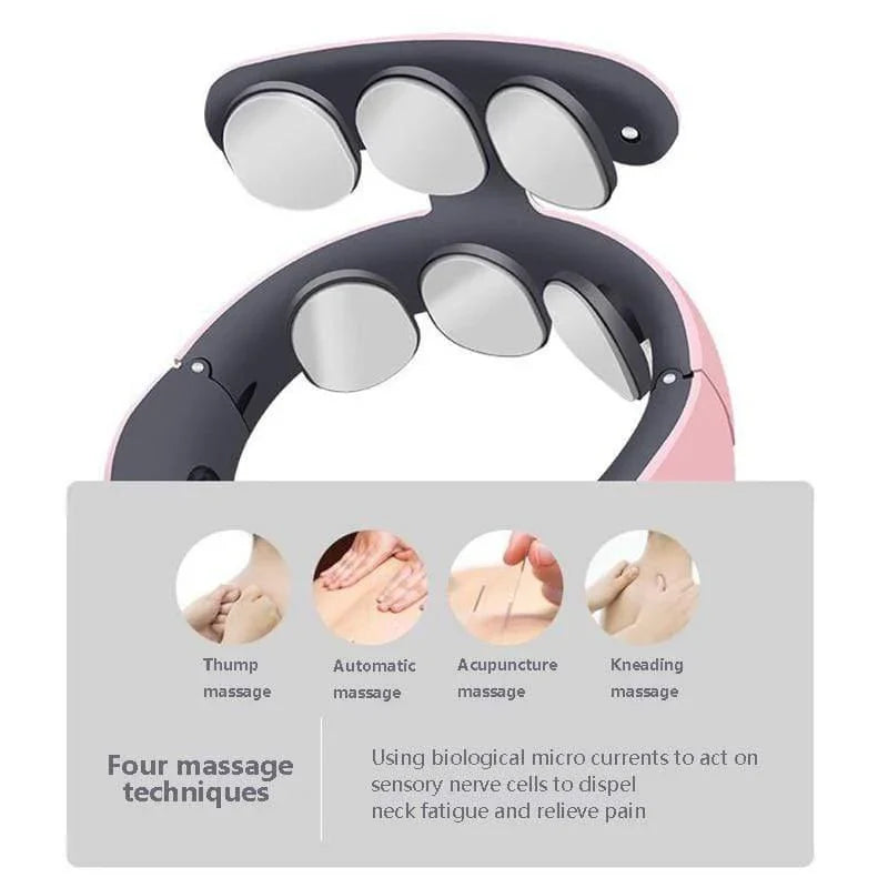 Neck Massager | Multi-Mode Electric Pulse Massager for Pain Relief