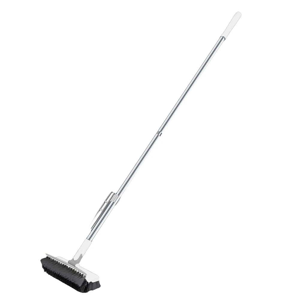 Long Handle Floor Scrub Brush | Stiff Bristle Deck & Outdoor Brush