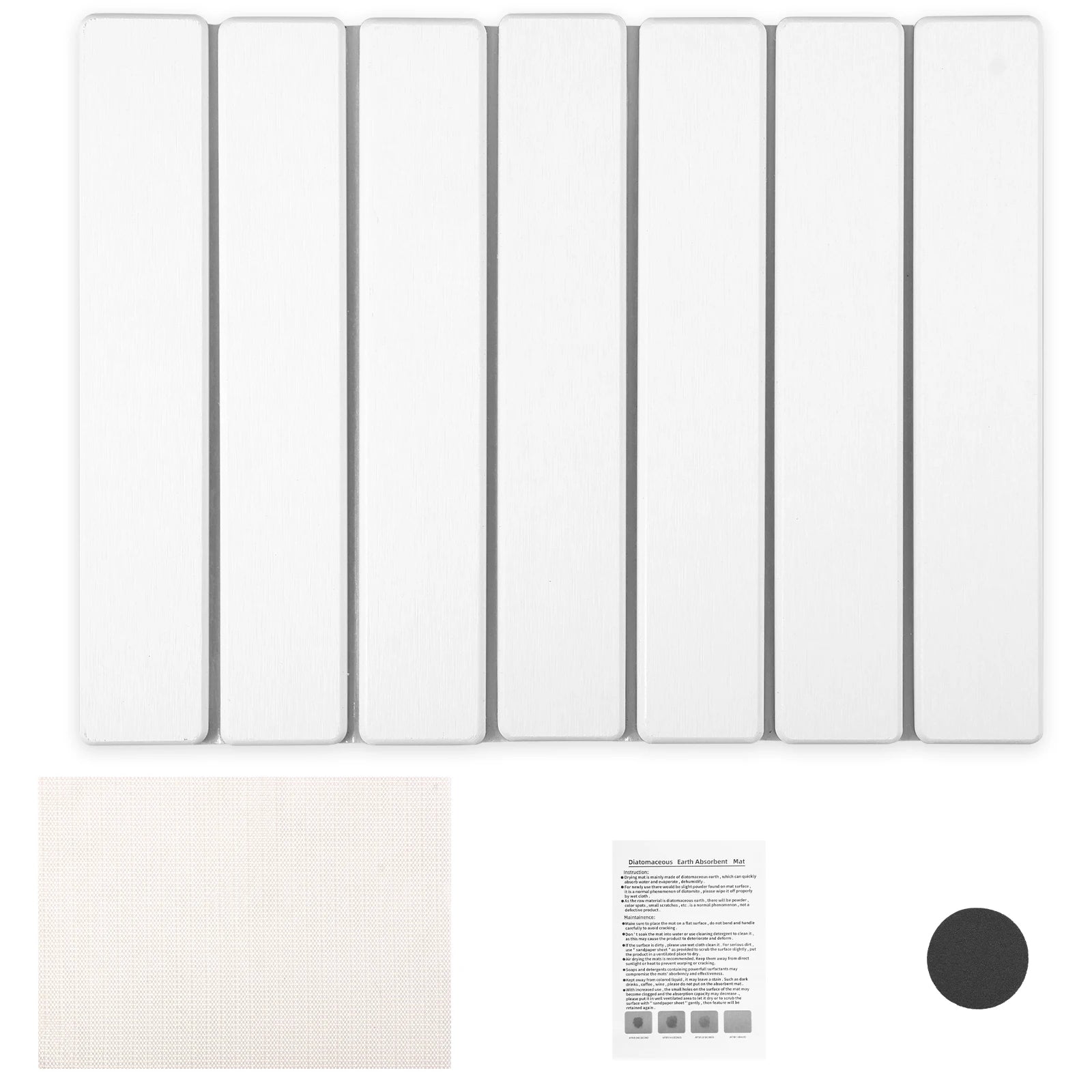 Diatomite Dish Drying Mat | Foldable Stone Drying Pad for Kitchen